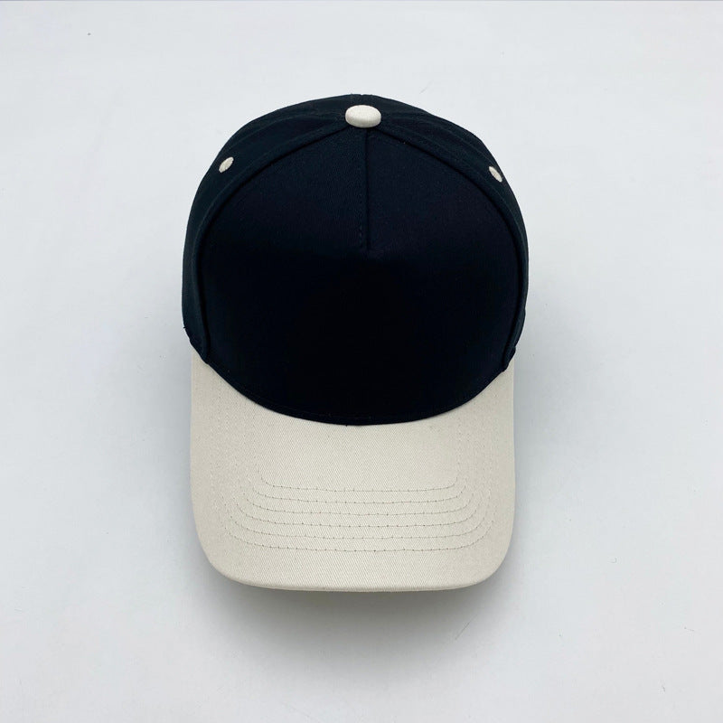 Cotton Baseball Cap With Curved Brim In Khaki, Suitable For Spring & Summer Adults