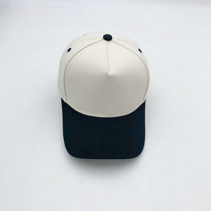 Cotton Baseball Cap With Curved Brim In Khaki, Suitable For Spring & Summer Adults