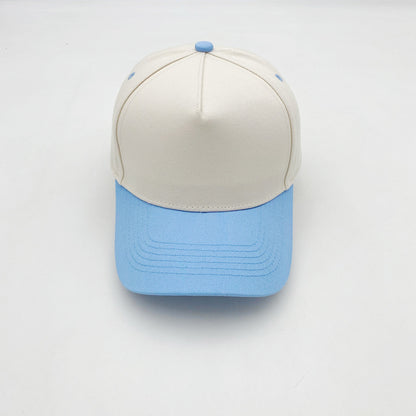 Cotton Baseball Cap With Curved Brim In Khaki, Suitable For Spring & Summer Adults