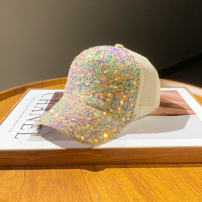 Baseball Cap With Curved Brim In White, Made Of Cotton, Suitable For Spring & Summer