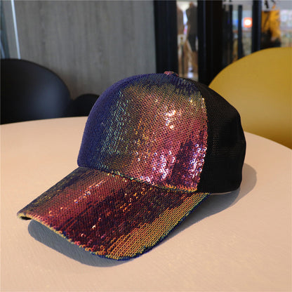 Baseball Cap With Curved Brim In White, Made Of Cotton, Suitable For Spring & Summer