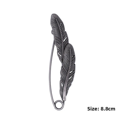 Pin Brooches Featuring Leaves Pattern Made Of Durable Alloy Material