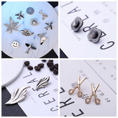 Leaf Pattern Alloy Brooch Pin In Golden Color, Stylish Jewelry Accessory