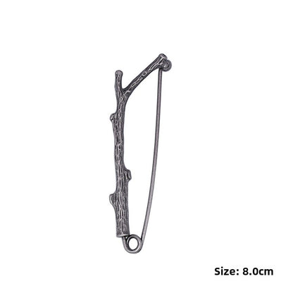 Pin Brooches Featuring Leaves Pattern Made Of Durable Alloy Material