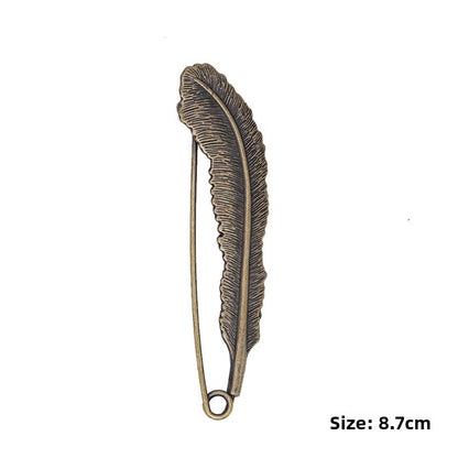 Pin Brooches Featuring Leaves Pattern Made Of Durable Alloy Material