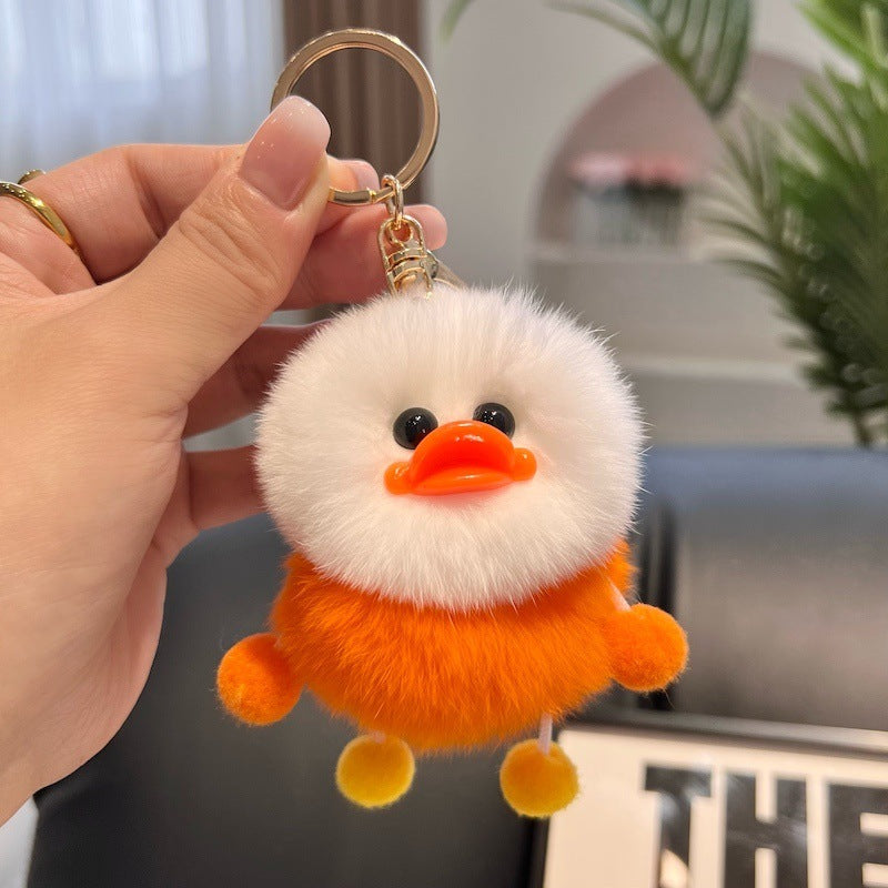 Beige Animal Duck Cartoon Style Hanging Ornament, Perfect For Decorative Accessories