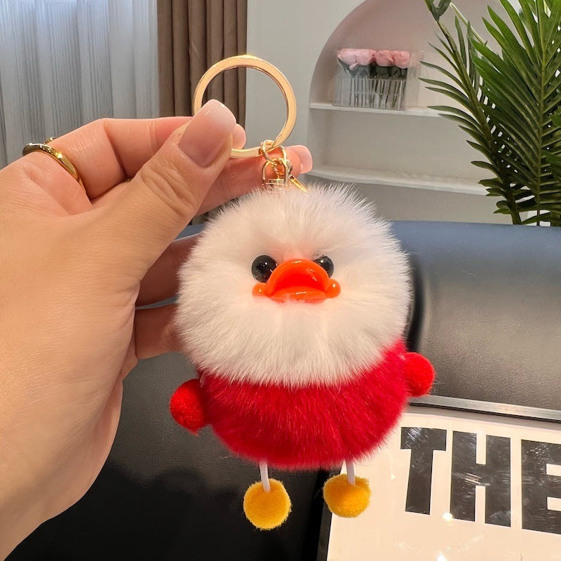 Beige Animal Duck Cartoon Style Hanging Ornament, Perfect For Decorative Accessories