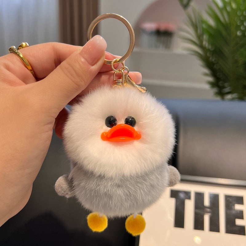 Beige Animal Duck Cartoon Style Hanging Ornament, Perfect For Decorative Accessories