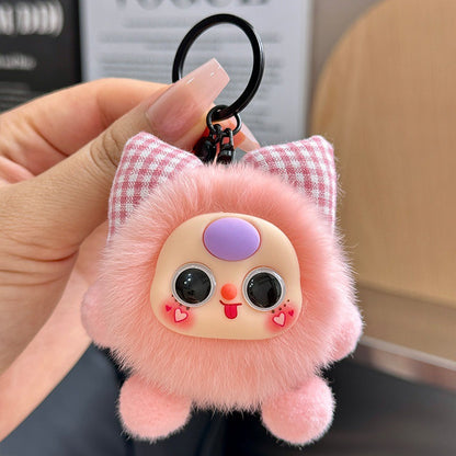 Cute Animal Pattern Hanging Ornament In White, Perfect For Adding Charming Decor