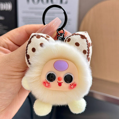 Cute Animal Pattern Hanging Ornament In White, Perfect For Adding Charming Decor