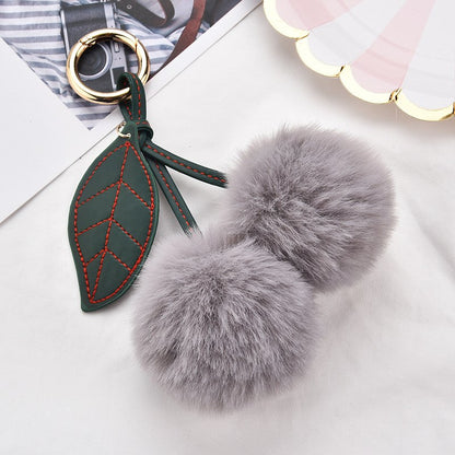 Fruit Cherry Plush Hanging Ornament In Red, Soft And Decorative Accessory For Home Or Car