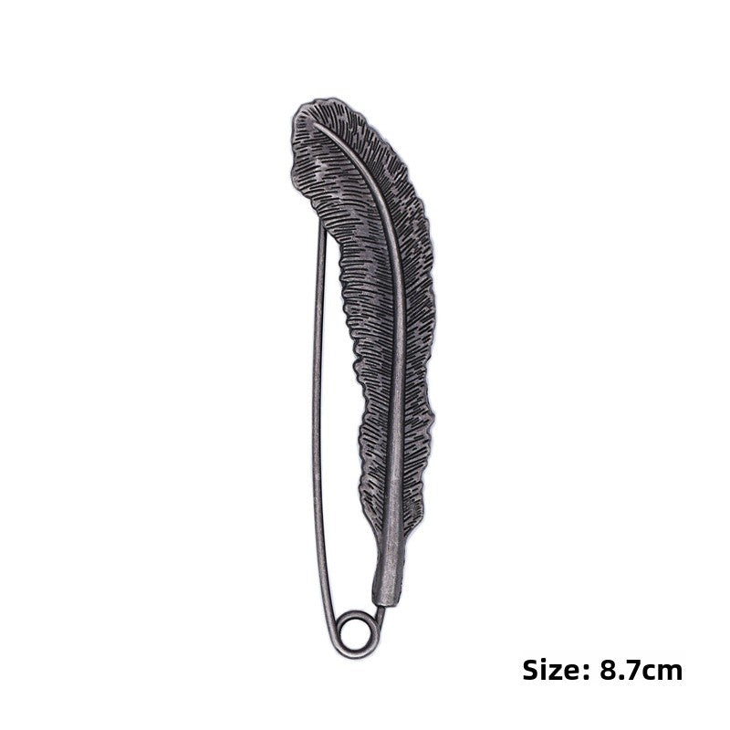 Pin Brooches Featuring Leaves Pattern Made Of Durable Alloy Material
