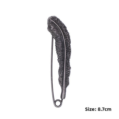 Pin Brooches Featuring Leaves Pattern Made Of Durable Alloy Material