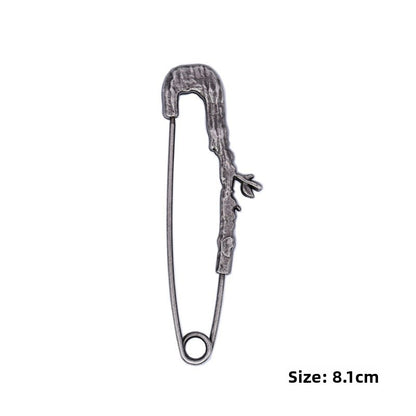 Pin Brooches Featuring Leaves Pattern Made Of Durable Alloy Material