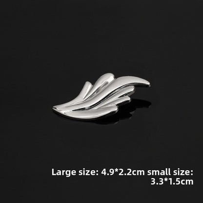 Leaf Pattern Alloy Brooch Pin In Golden Color, Stylish Jewelry Accessory