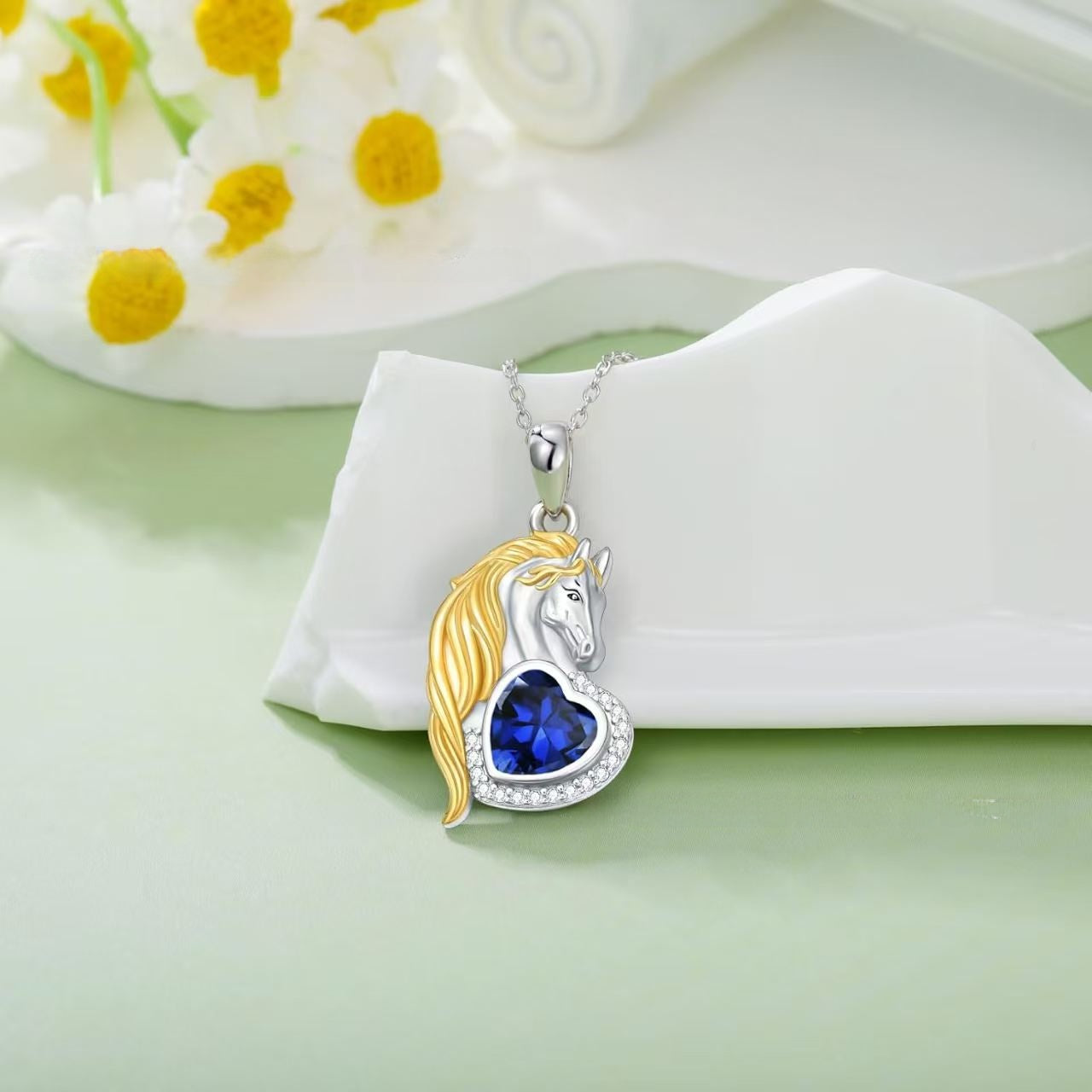 Mother's Day Horse Necklace For Women Featuring Elegant Horse Design In Silver Tone Jewelry Accessory