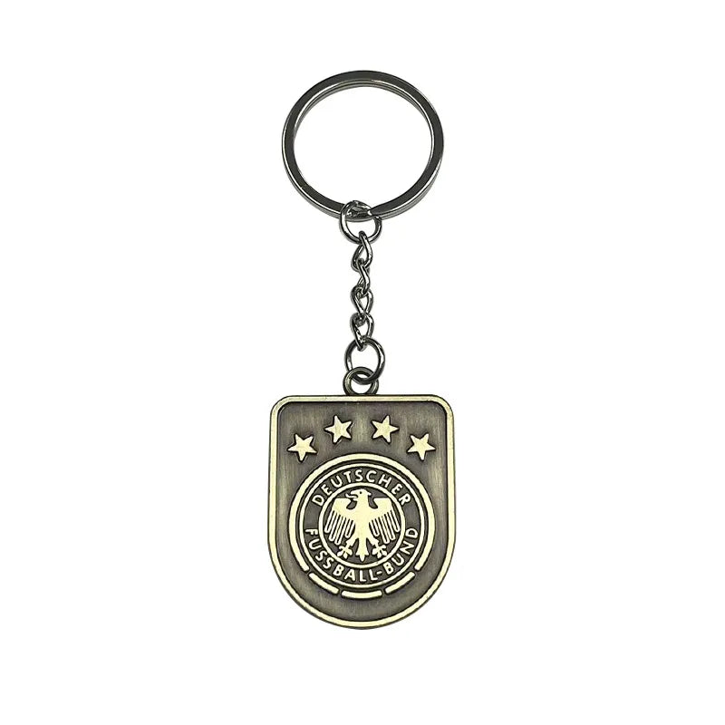 Geometric Bronze Keychain