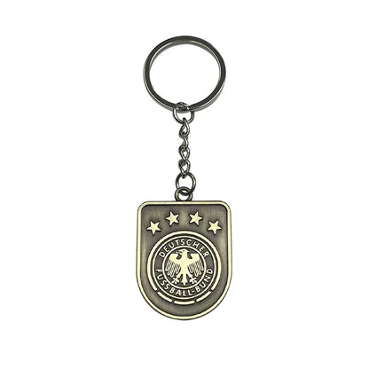 Geometric Bronze Keychain