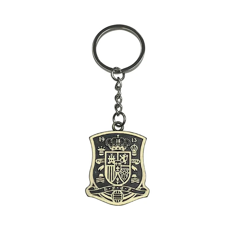 Geometric Bronze Keychain