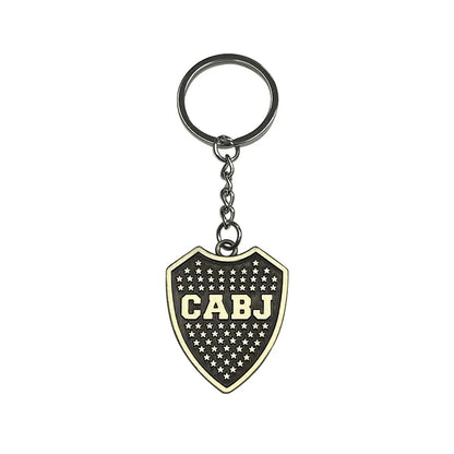 Geometric Bronze Keychain