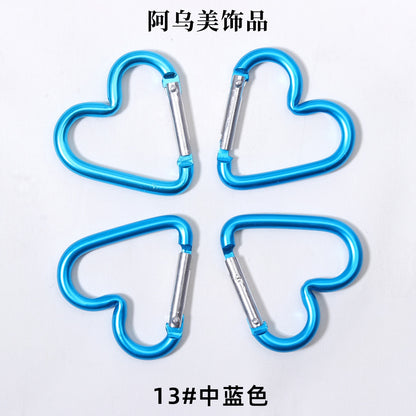 Heart Shape Climbing Carabiner Made Of Durable Aluminum Alloy For Outdoor And Hiking Activities