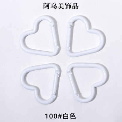 Heart Shape Climbing Carabiner Made Of Durable Aluminum Alloy For Outdoor And Hiking Activities