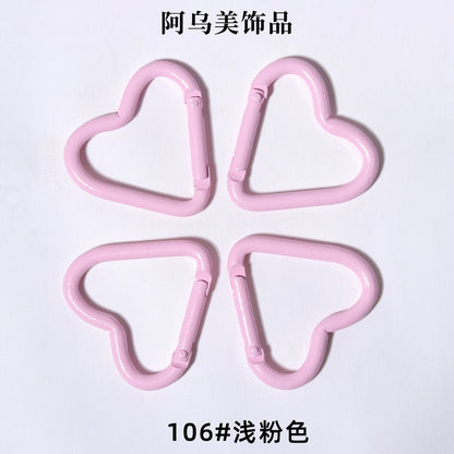 Heart Shape Climbing Carabiner Made Of Durable Aluminum Alloy For Outdoor And Hiking Activities