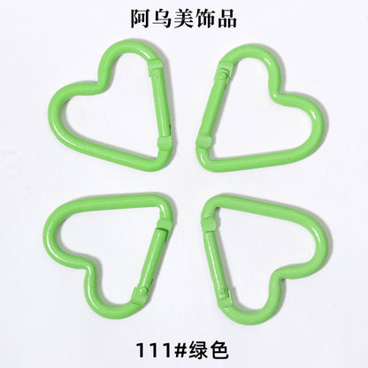 Heart Shape Climbing Carabiner Made Of Durable Aluminum Alloy For Outdoor And Hiking Activities