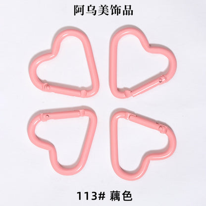 Heart Shape Climbing Carabiner Made Of Durable Aluminum Alloy For Outdoor And Hiking Activities