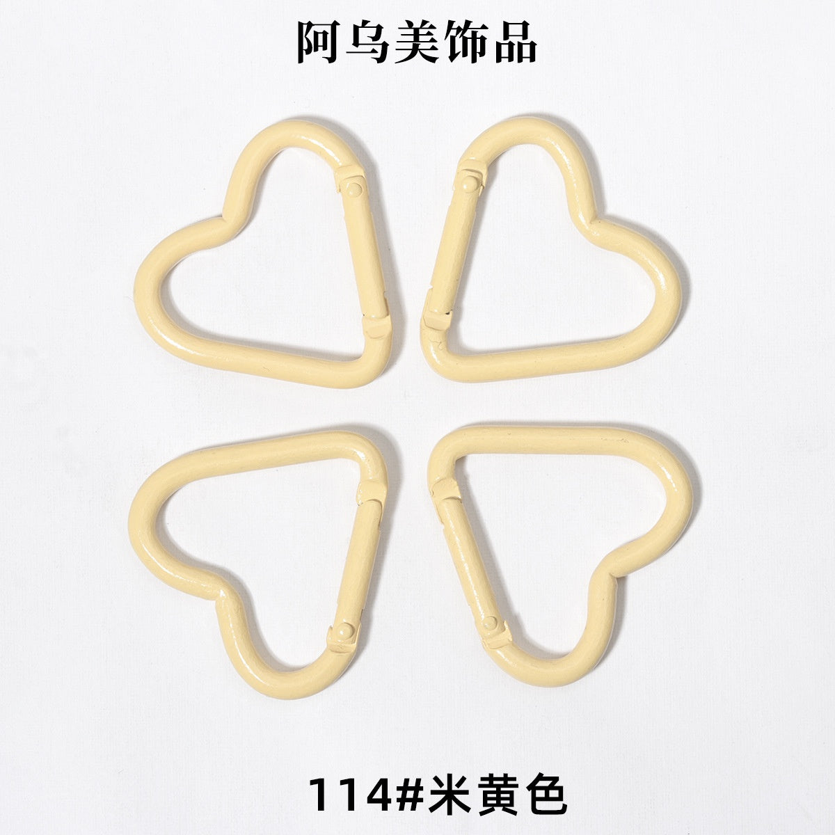 Heart Shape Climbing Carabiner Made Of Durable Aluminum Alloy For Outdoor And Hiking Activities