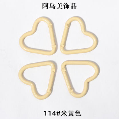 Heart Shape Climbing Carabiner Made Of Durable Aluminum Alloy For Outdoor And Hiking Activities