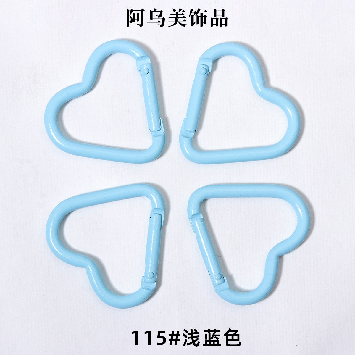 Heart Shape Climbing Carabiner Made Of Durable Aluminum Alloy For Outdoor And Hiking Activities