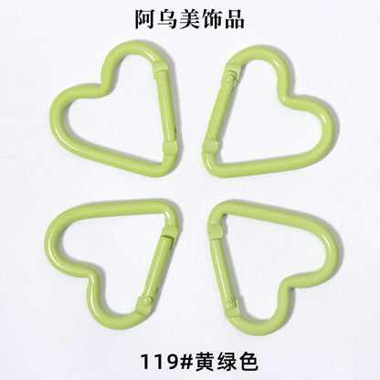 Heart Shape Climbing Carabiner Made Of Durable Aluminum Alloy For Outdoor And Hiking Activities