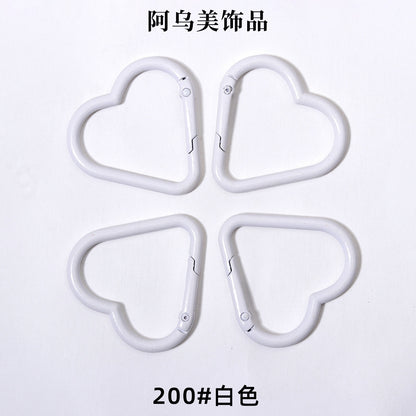 Heart Shape Climbing Carabiner Made Of Durable Aluminum Alloy For Outdoor And Hiking Activities