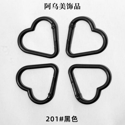 Heart Shape Climbing Carabiner Made Of Durable Aluminum Alloy For Outdoor And Hiking Activities