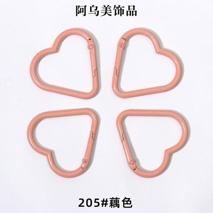 Heart Shape Climbing Carabiner Made Of Durable Aluminum Alloy For Outdoor And Hiking Activities