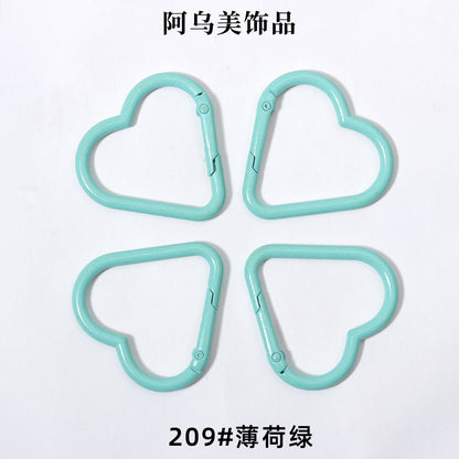 Heart Shape Climbing Carabiner Made Of Durable Aluminum Alloy For Outdoor And Hiking Activities