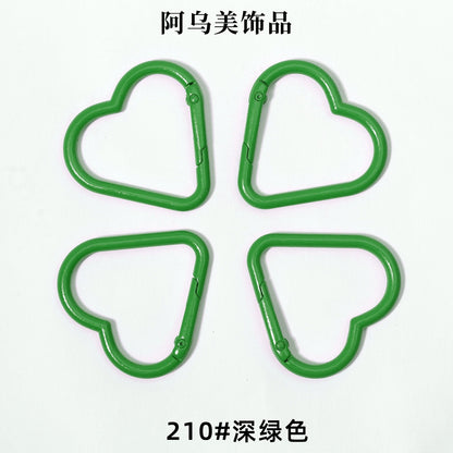 Heart Shape Climbing Carabiner Made Of Durable Aluminum Alloy For Outdoor And Hiking Activities