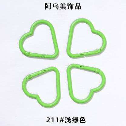Heart Shape Climbing Carabiner Made Of Durable Aluminum Alloy For Outdoor And Hiking Activities
