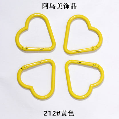 Heart Shape Climbing Carabiner Made Of Durable Aluminum Alloy For Outdoor And Hiking Activities