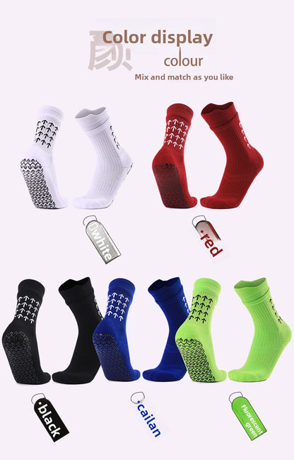 Men's Polyester Non-Slip Sports And Casual White Socks For Comfortable Wear