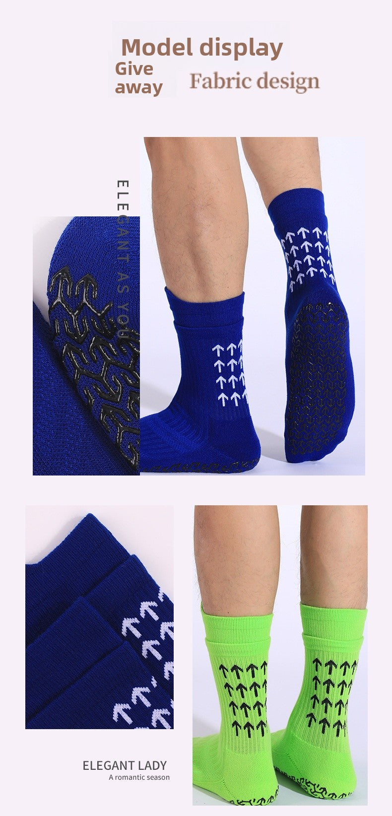 Men's Polyester Non-Slip Sports And Casual White Socks For Comfortable Wear