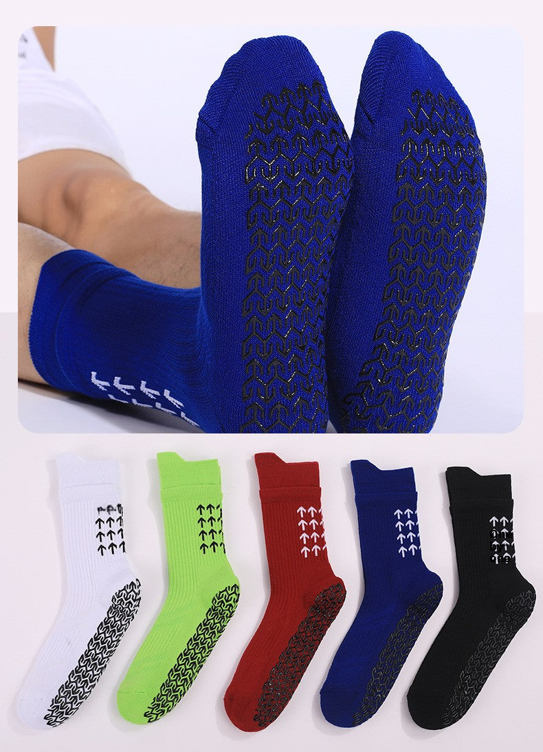 Men's Polyester Non-Slip Sports And Casual White Socks For Comfortable Wear