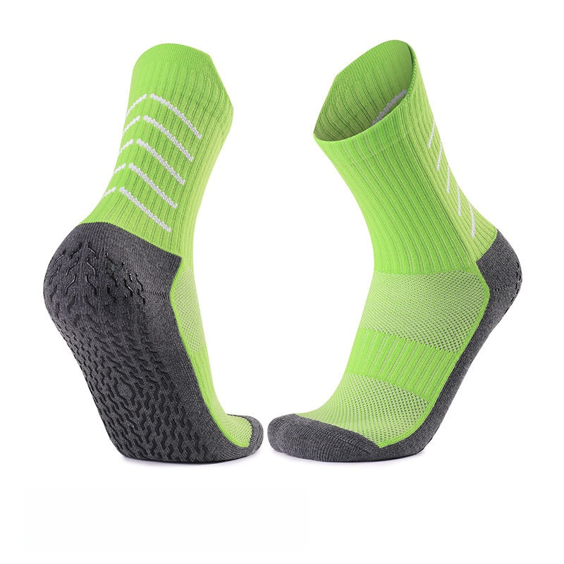 Men's Polyester Non-Slip Sports And Casual White Socks For Comfortable Wear