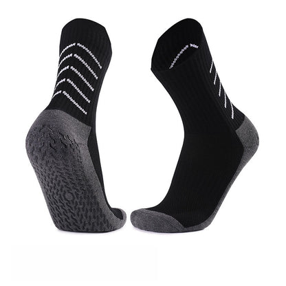 Men's Polyester Non-Slip Sports And Casual White Socks For Comfortable Wear