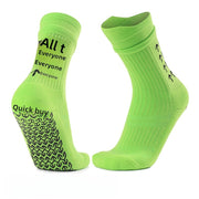 T015 Fluorescent Green [PVC Eco-friendly Glue Dot Football Socks]