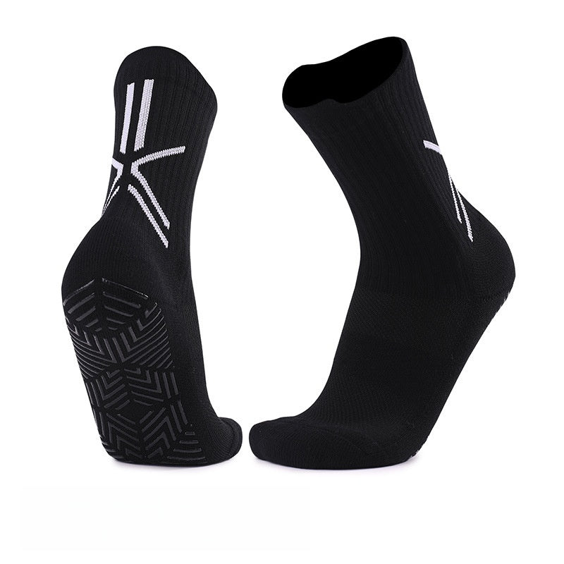 Men's Polyester Non-Slip Sports And Casual White Socks For Comfortable Wear