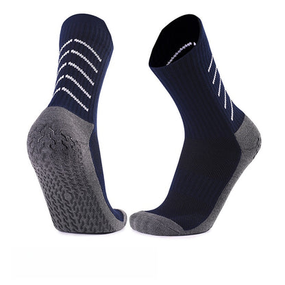 Men's Polyester Non-Slip Sports And Casual White Socks For Comfortable Wear