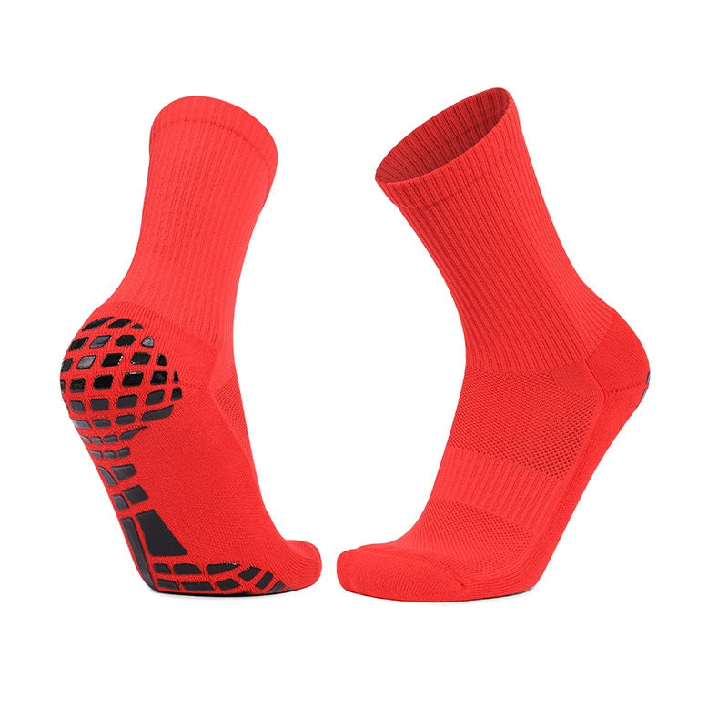 Men's Polyester Non-Slip Sports And Casual White Socks For Comfortable Wear