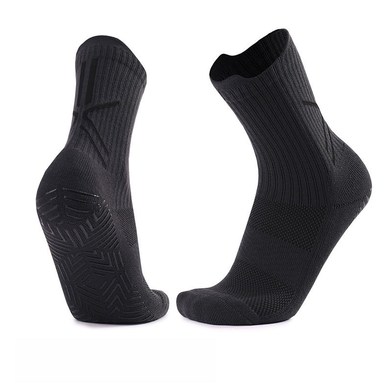 Men's Polyester Non-Slip Sports And Casual White Socks For Comfortable Wear